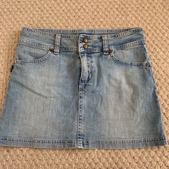 Light Washed Denim Skirt - Picture 2 of 5